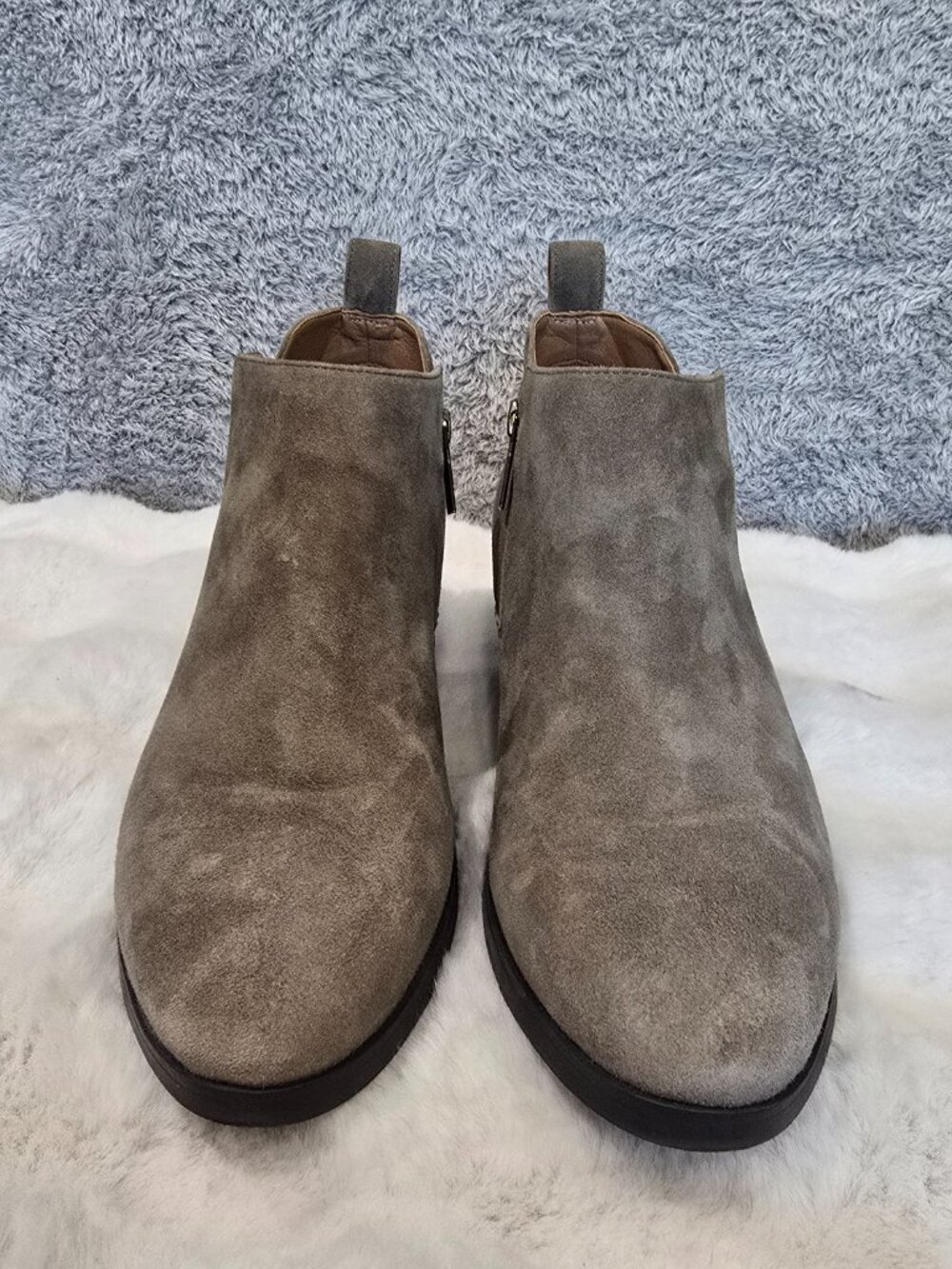 Vionic Cecily Ankle Boot Booties Womens Size 11 Waterproof Stone Suede Worn Once - Picture 5 of 9